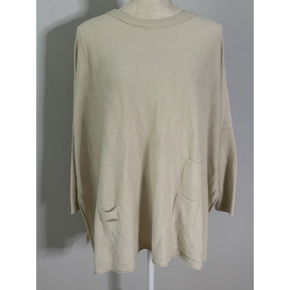 MERSEA Catalina Sweater Beige Oversized Relaxed One Size